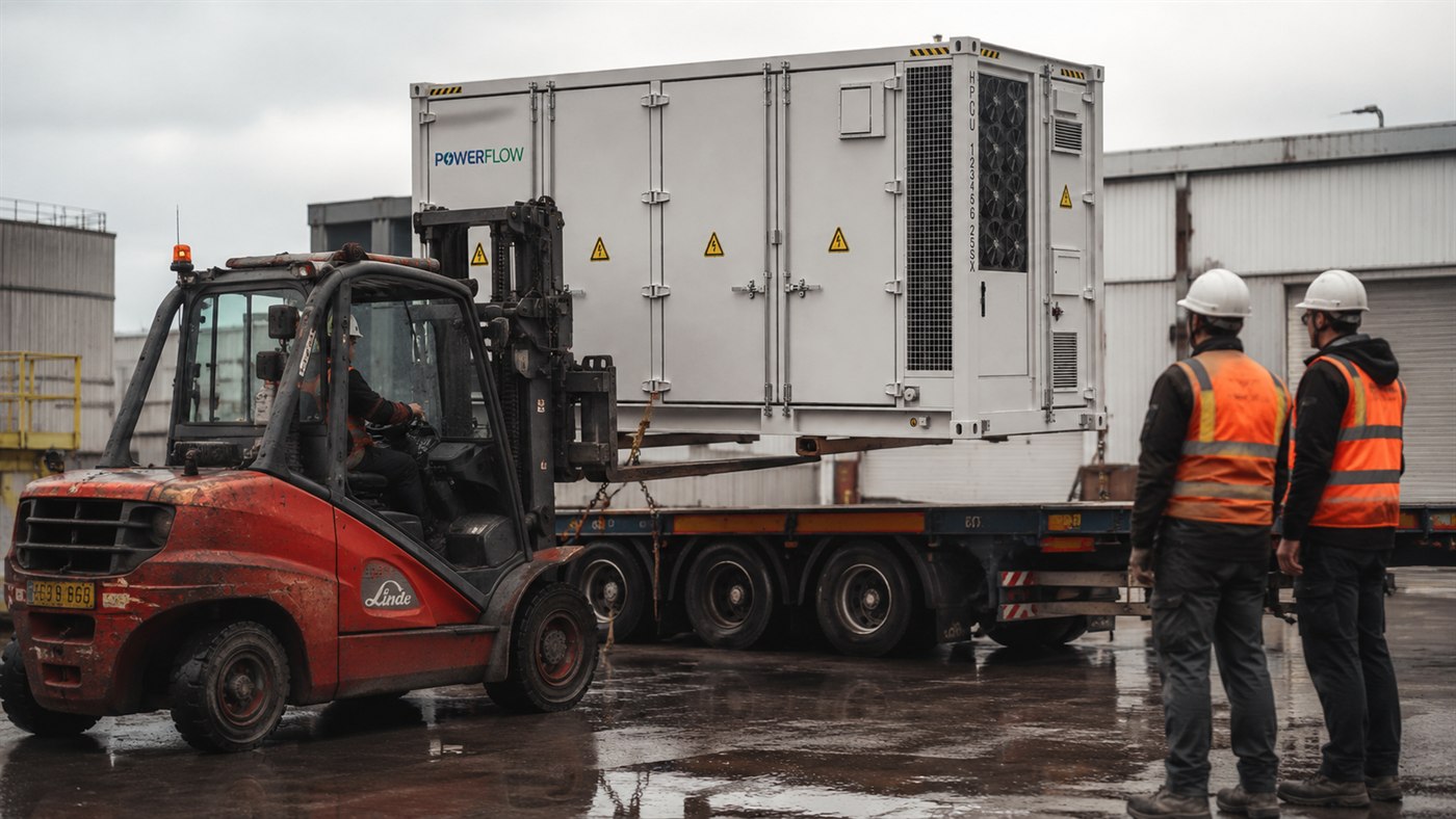 Containerinstallation vor Ort