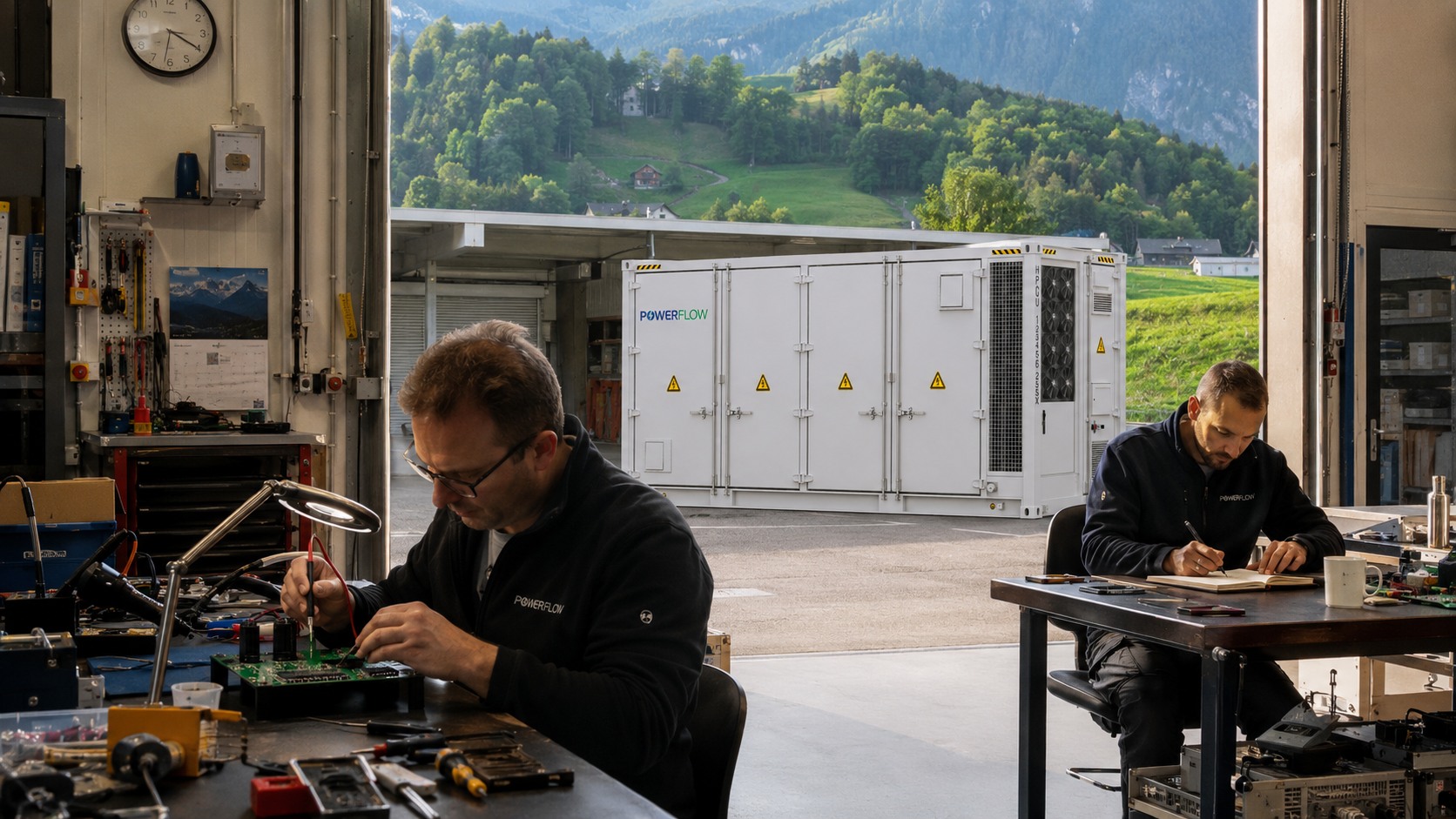 PowerFlow-Serviceteam im Einsatz